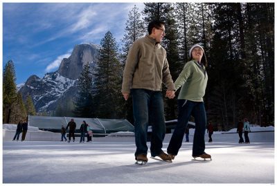 Yosemite’s Curry Village Ice Rink is Winter Romance